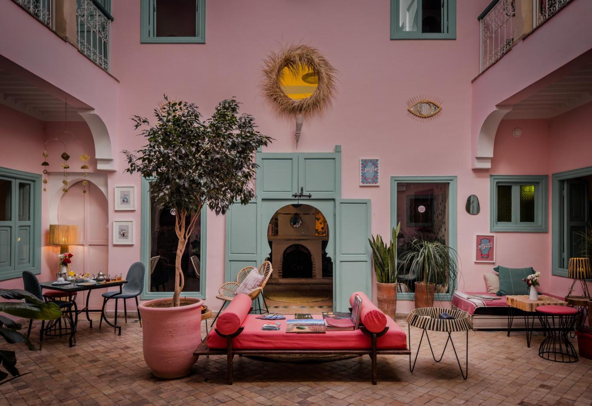 Riad Lauriers Blancs Marrakesh Bagian luar foto